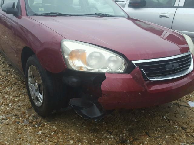 1G1ZS58F17F305675 - 2007 CHEVROLET MALIBU LS BURGUNDY photo 9