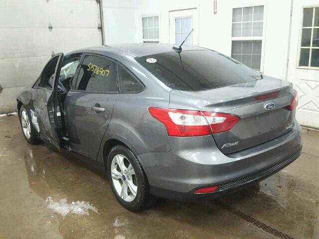 1FADP3F26DL333613 - 2013 FORD FOCUS SE GRAY photo 3