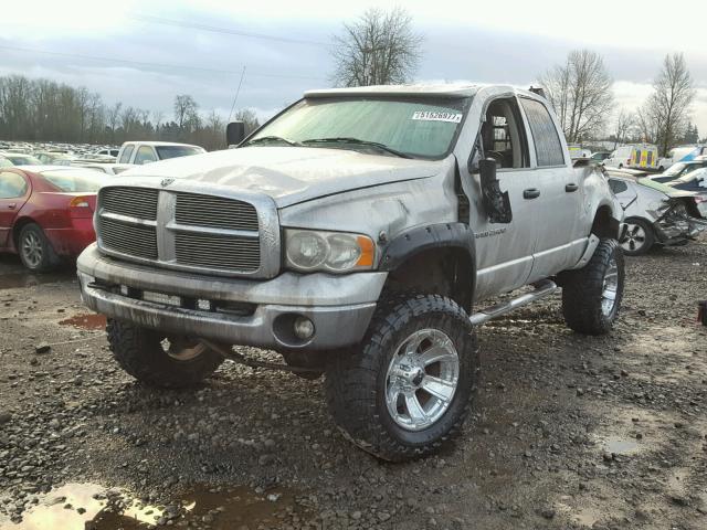 3D7KS28C05G858087 - 2005 DODGE RAM 2500 S SILVER photo 2