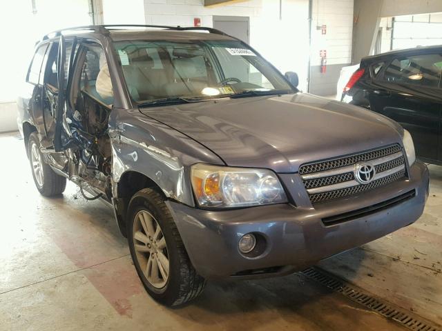 JTEEW21A760012187 - 2006 TOYOTA HIGHLANDER BLUE photo 1