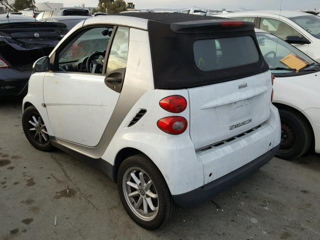 WMEEK31X49K249935 - 2009 SMART FORTWO PAS 白色 照片 3
