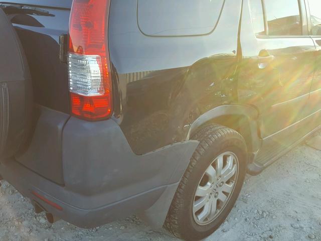 JHLRD78865C050893 - 2005 HONDA CR-V EX BLACK photo 9