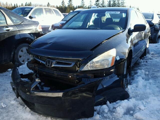 1HGCM56193A817059 - 2003 HONDA ACCORD DX BLACK photo 2