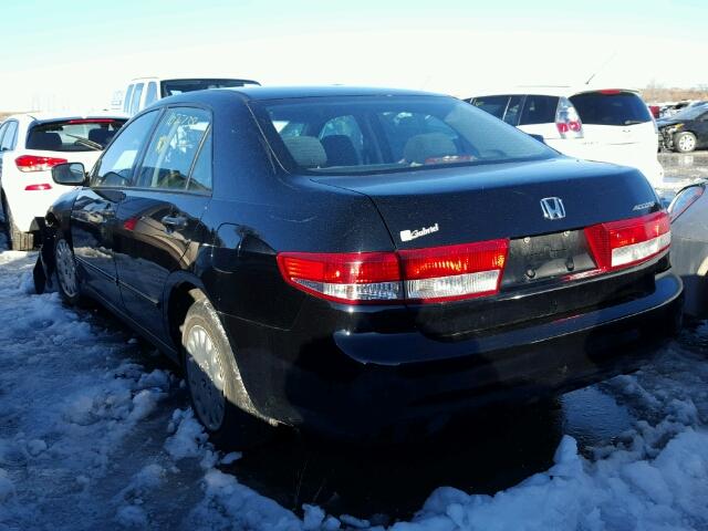 1HGCM56193A817059 - 2003 HONDA ACCORD DX BLACK photo 3