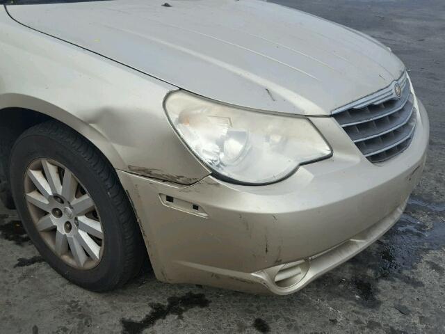 1C3LC46K87N600948 - 2007 CHRYSLER SEBRING GOLD photo 9