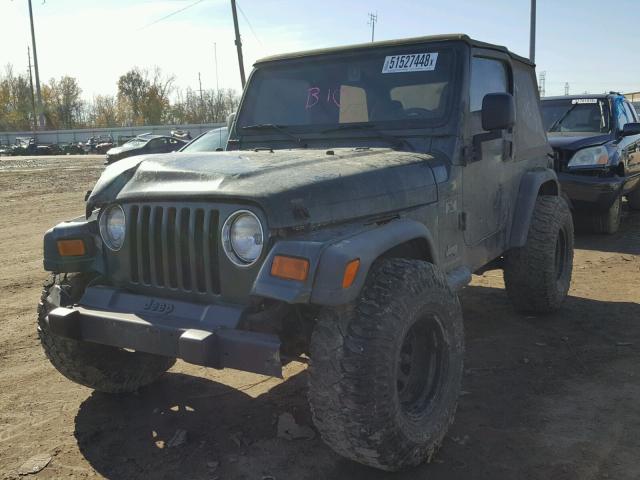 1J4FA39S13P344665 - 2003 JEEP WRANGLER C GREEN photo 2