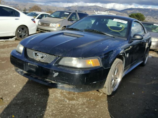 1FAFP40411F126291 - 2001 FORD MUSTANG BLACK photo 2