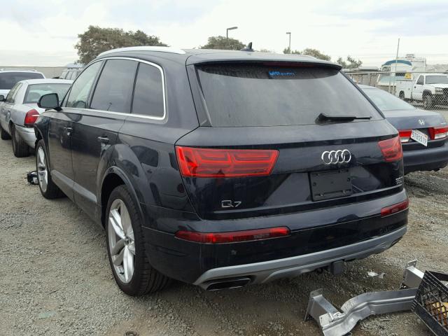 WA1VAAF70HD008613 - 2017 AUDI Q7 PRESTIG BLUE photo 3