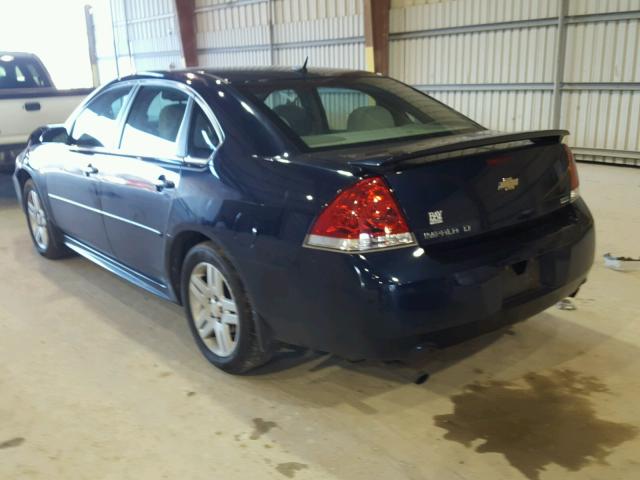 2G1WB5E39C1193495 - 2012 CHEVROLET IMPALA LT BLUE photo 3