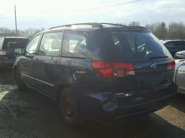 5TDZA23C25S319510 - 2005 TOYOTA SIENNA CE BLUE photo 3