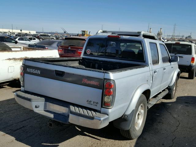 1N6ED27T2YC363994 - 2000 NISSAN FRONTIER C SILVER photo 4