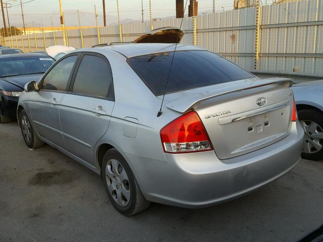 KNAFE222295662536 - 2009 KIA SPECTRA EX SILVER photo 3