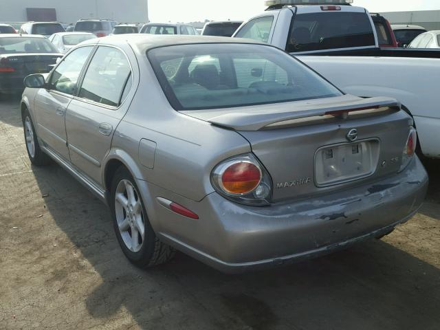 JN1DA31D63T500705 - 2003 NISSAN MAXIMA GLE GRAY photo 3