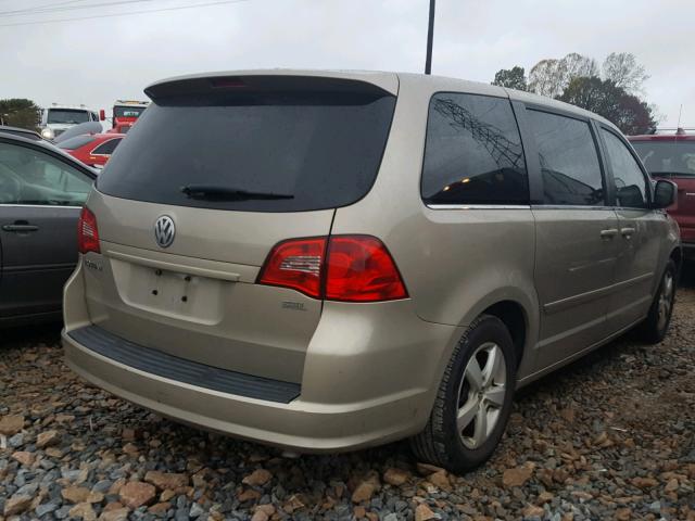 2V8HW54X99R574853 - 2009 VOLKSWAGEN ROUTAN SEL BEIGE photo 4