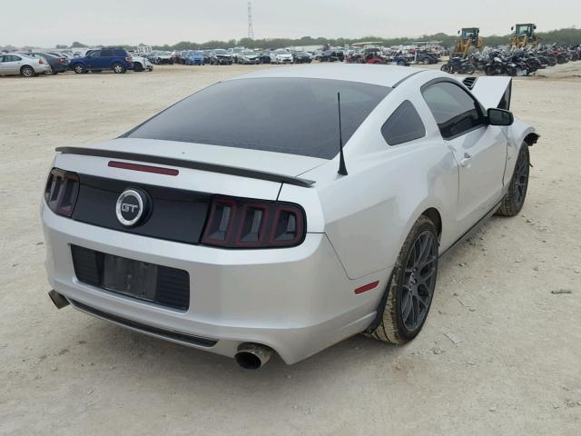 1ZVBP8CF8E5316434 - 2014 FORD MUSTANG GT SILVER photo 4