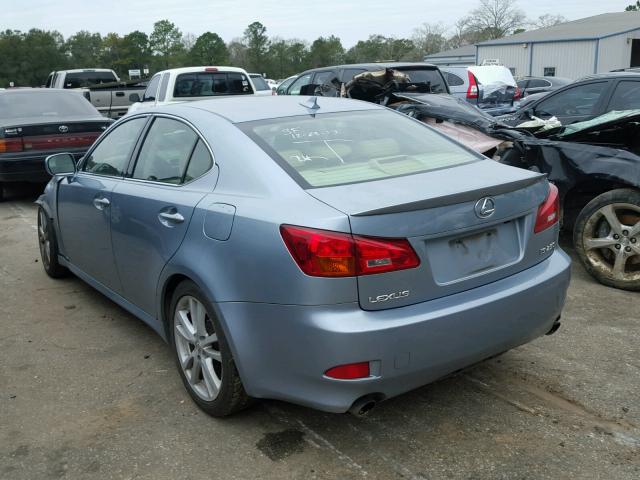 JTHBK262175032622 - 2007 LEXUS IS 250 BLUE photo 3