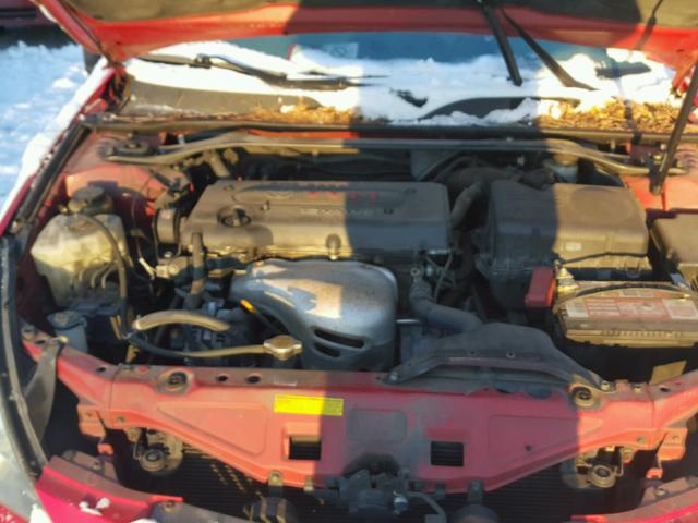 4T1CE38P55U522409 - 2005 TOYOTA CAMRY SOLA RED photo 7