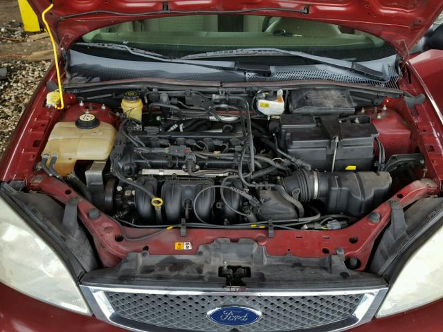 1FAFP36N86W123471 - 2006 FORD FOCUS ZXW RED photo 7