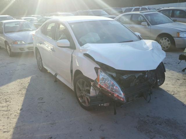 3N1AB7AP8EY266837 - 2014 NISSAN SENTRA S WHITE photo 1