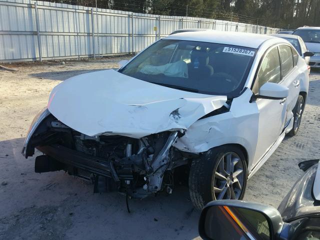 3N1AB7AP8EY266837 - 2014 NISSAN SENTRA S WHITE photo 2