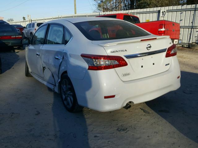 3N1AB7AP8EY266837 - 2014 NISSAN SENTRA S WHITE photo 3