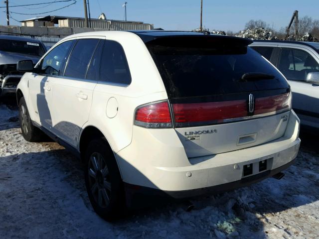 2LMDU88CX8BJ36469 - 2008 LINCOLN MKX WHITE photo 3