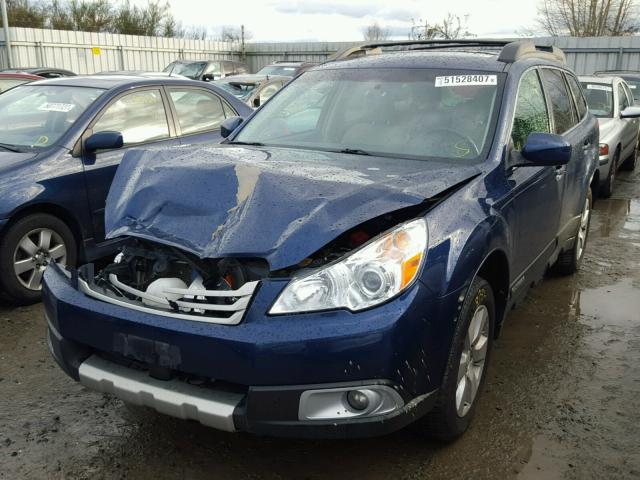 4S4BRDKC5A2321188 - 2010 SUBARU OUTBACK 3. BLUE photo 2