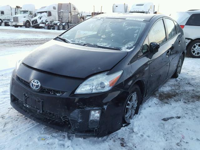 JTDKN3DU6A0010137 - 2010 TOYOTA PRIUS BLACK photo 2