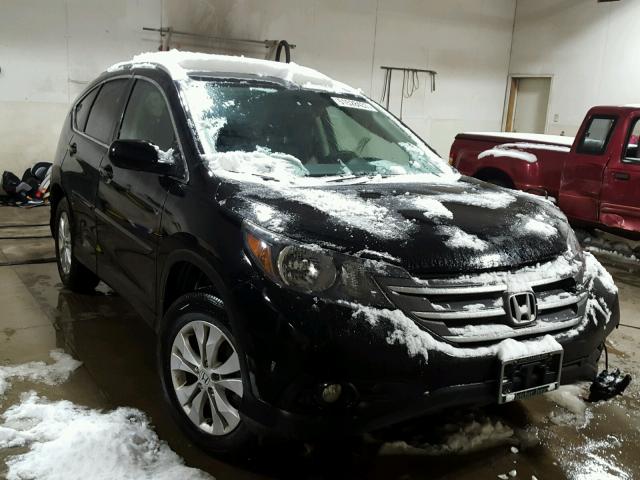 2HKRM4H72EH685990 - 2014 HONDA CR-V EXL BLACK photo 1