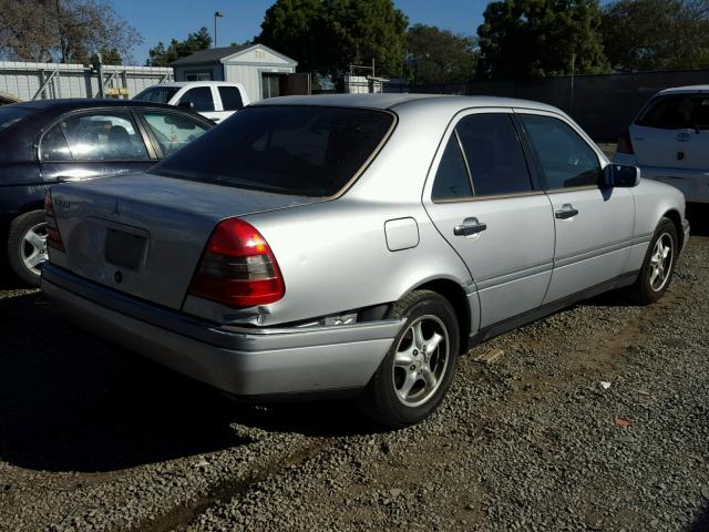 WDBHA22E1TF362701 - 1996 MERCEDES-BENZ C 220 SILVER photo 4