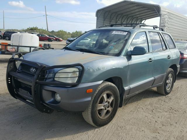 KM8SC13D33U431154 - 2003 HYUNDAI SANTA FE G GREEN photo 2