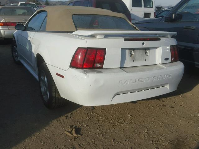 1FAFP44483F418758 - 2003 FORD MUSTANG WHITE photo 3