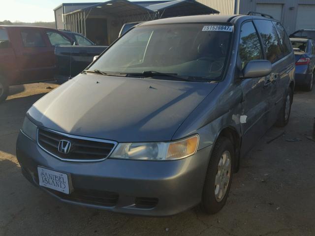 5FNRL18992B010246 - 2002 HONDA ODYSSEY EX GRAY photo 2