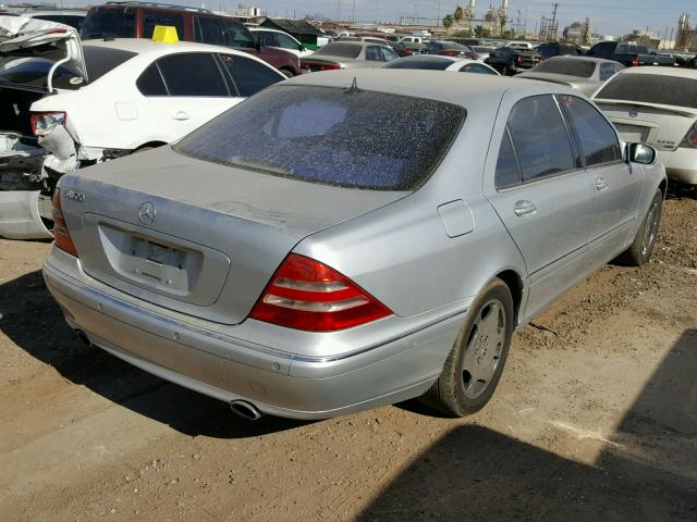 WDBNG78J31A164764 - 2001 MERCEDES-BENZ S 600 SILVER photo 4