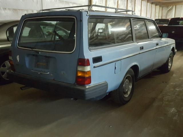 YV1AX8850E1506437 - 1984 VOLVO 245 DL BLUE photo 4