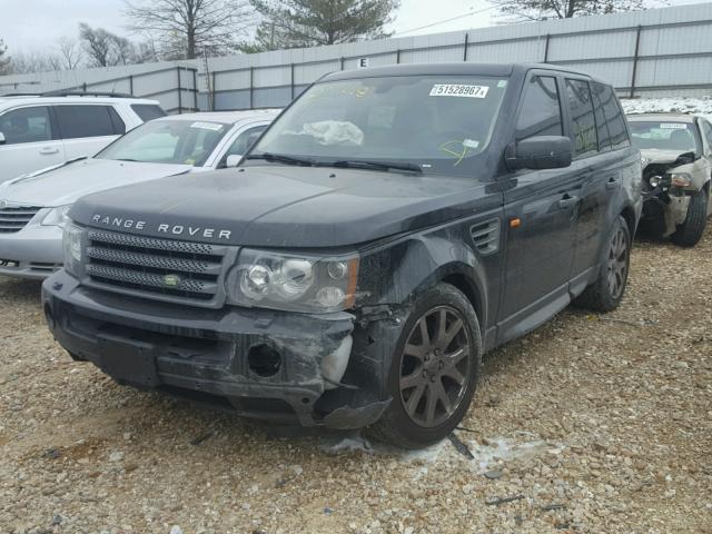 SALSK25458A125293 - 2008 LAND ROVER RANGE ROVE BLACK photo 2