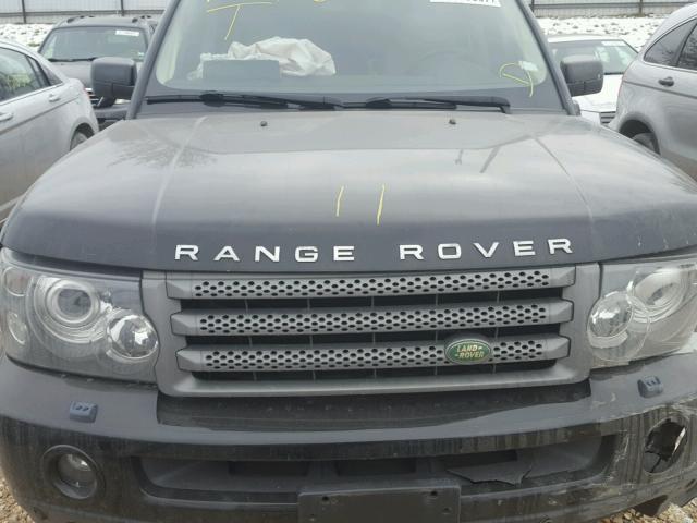 SALSK25458A125293 - 2008 LAND ROVER RANGE ROVE BLACK photo 7