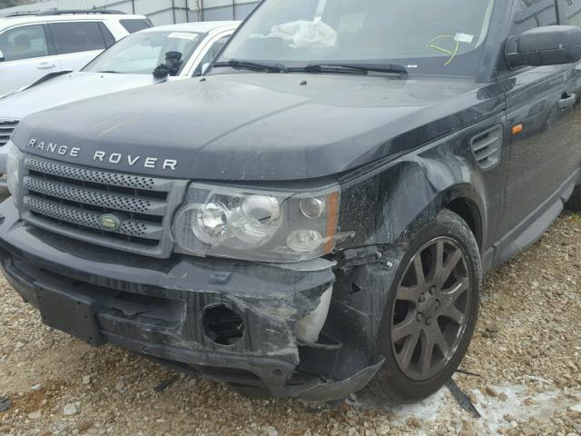 SALSK25458A125293 - 2008 LAND ROVER RANGE ROVE BLACK photo 9