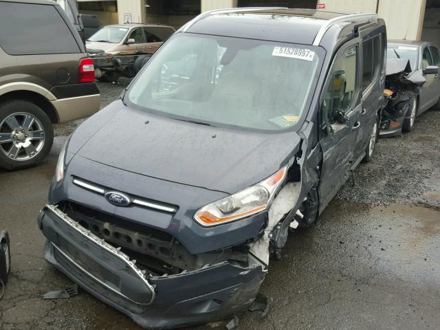 NM0GE9G71E1155842 - 2014 FORD TRANSIT CO BLUE photo 2