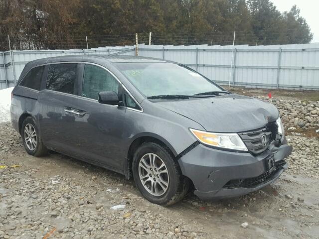 5FNRL5H4XCB504208 - 2012 HONDA ODYSSEY EX GRAY photo 1