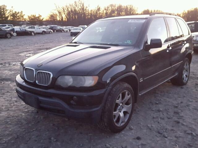5UXFB33512LH35263 - 2002 BMW X5 4.4I BLACK photo 2