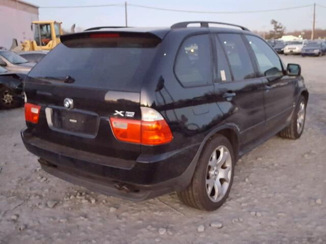 5UXFB33512LH35263 - 2002 BMW X5 4.4I BLACK photo 4