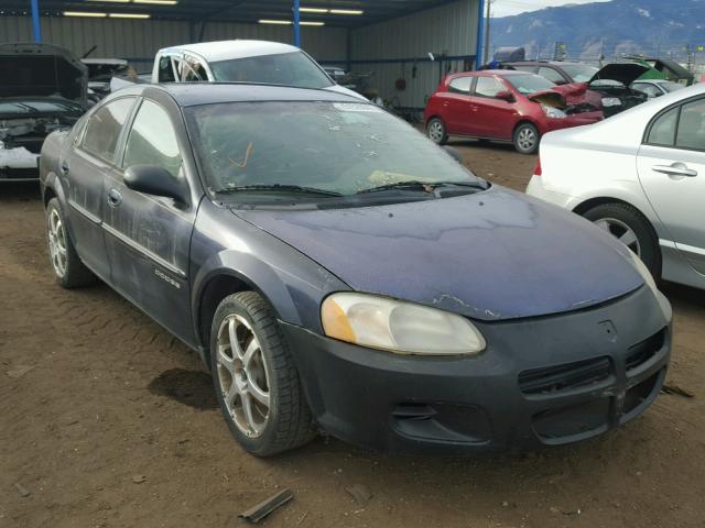 1B3EJ46X71N619215 - 2001 DODGE STRATUS SE BLUE photo 1