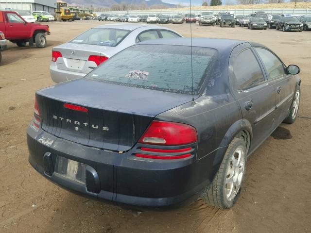 1B3EJ46X71N619215 - 2001 DODGE STRATUS SE BLUE photo 4