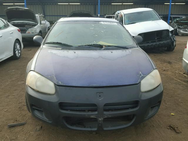 1B3EJ46X71N619215 - 2001 DODGE STRATUS SE BLUE photo 9