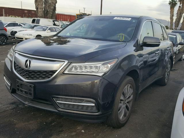 5FRYD3H60EB009600 - 2014 ACURA MDX TECHNO SILVER photo 1