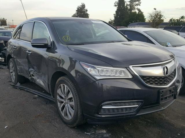5FRYD3H60EB009600 - 2014 ACURA MDX TECHNO SILVER photo 2