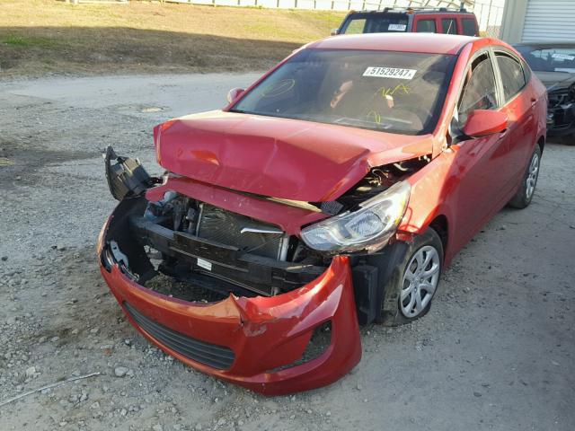 KMHCU4AE3DU461559 - 2013 HYUNDAI ACCENT GLS RED photo 2