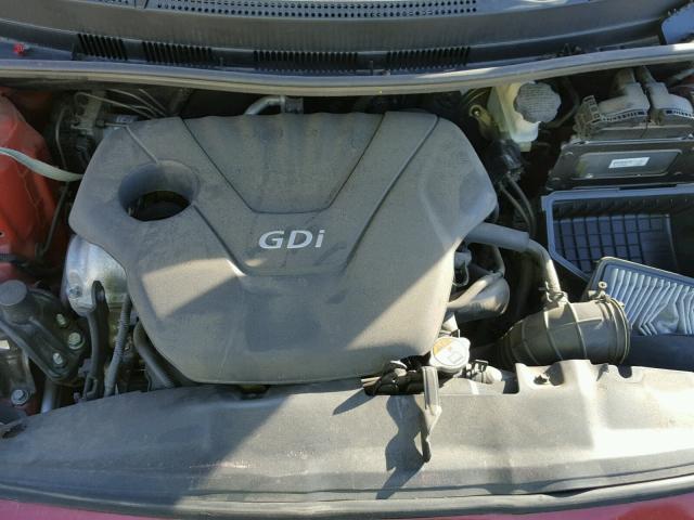 KMHCU4AE3DU461559 - 2013 HYUNDAI ACCENT GLS RED photo 7