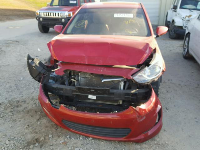 KMHCU4AE3DU461559 - 2013 HYUNDAI ACCENT GLS RED photo 9